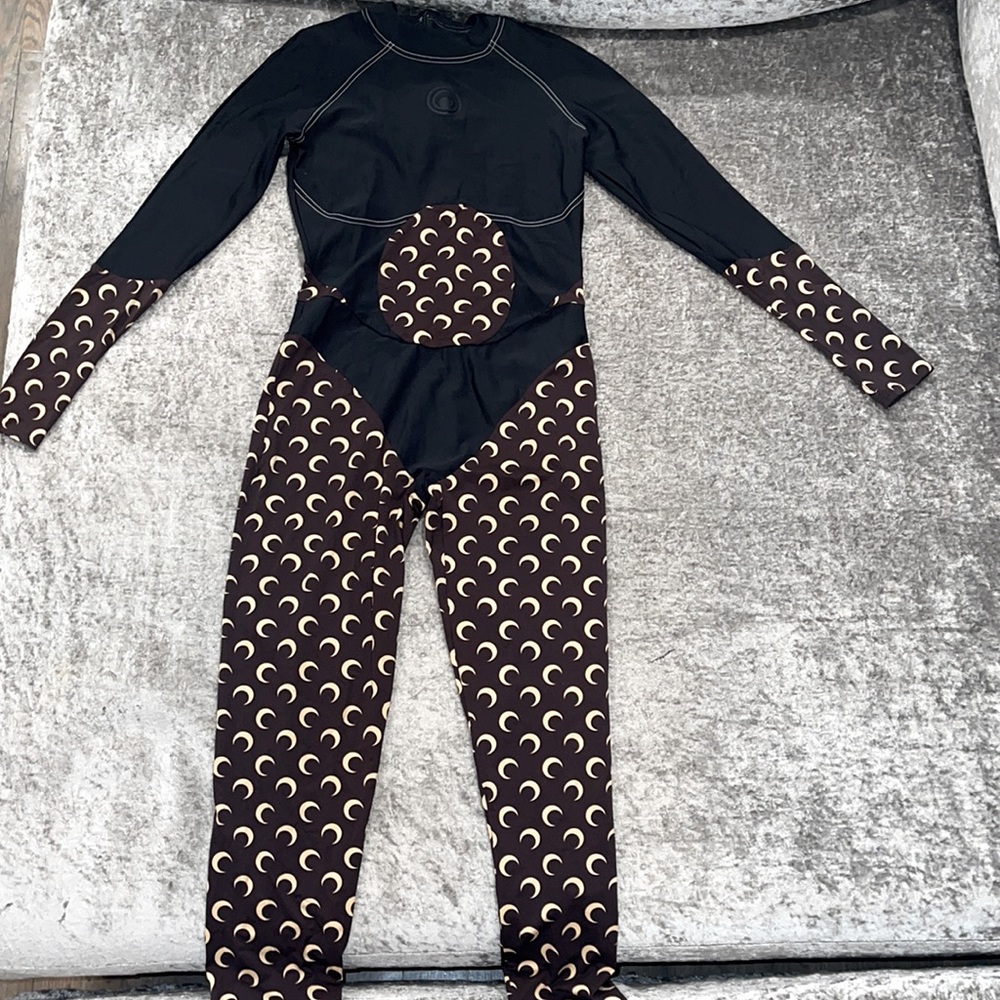 Gently worn Marine Serre White Line Jumpsuit.